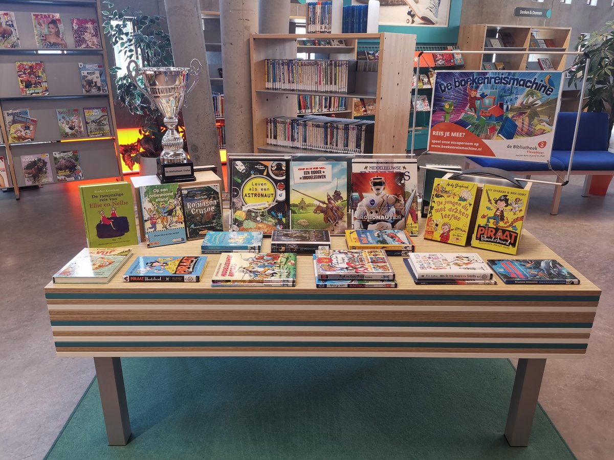 Theme table around the game in the Lelystad library